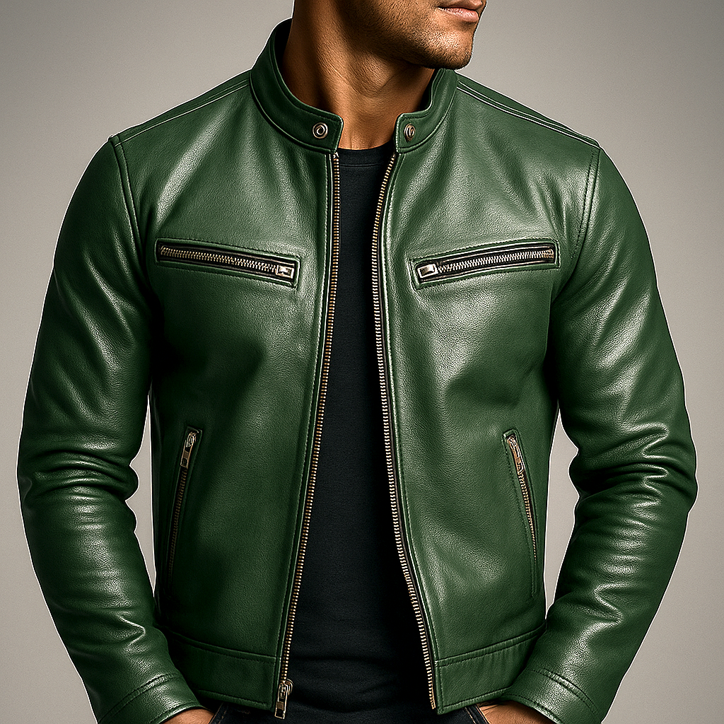 LARS™ | Vintage Motorcycle Jacket with Bold Fit for Everyday and Travel