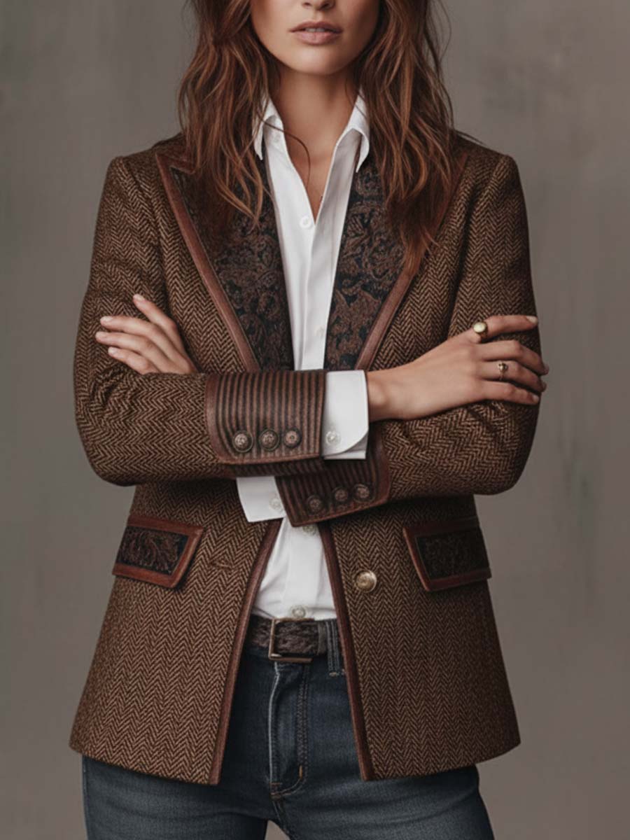 Gisèle | Blazer with Chevron Insets