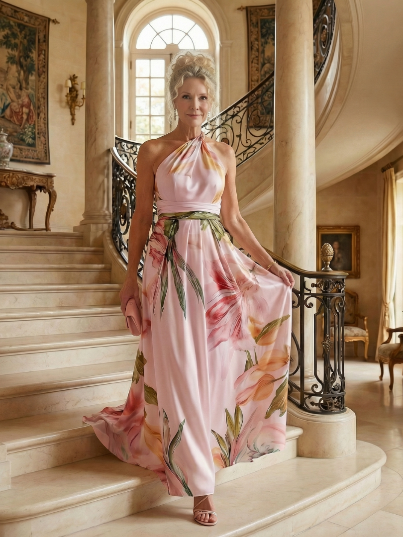 Annabelle | Light Floral Maxi Dress