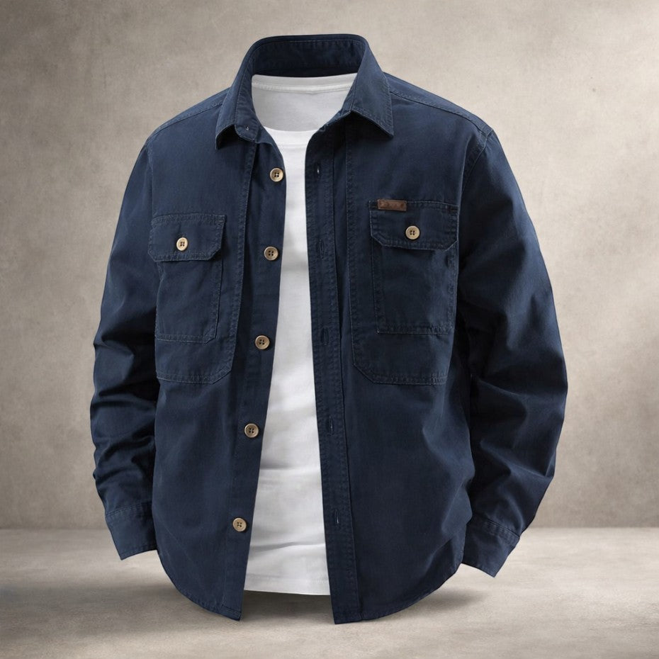 EASTON | Utility Overshirt with Dual Chest Pockets