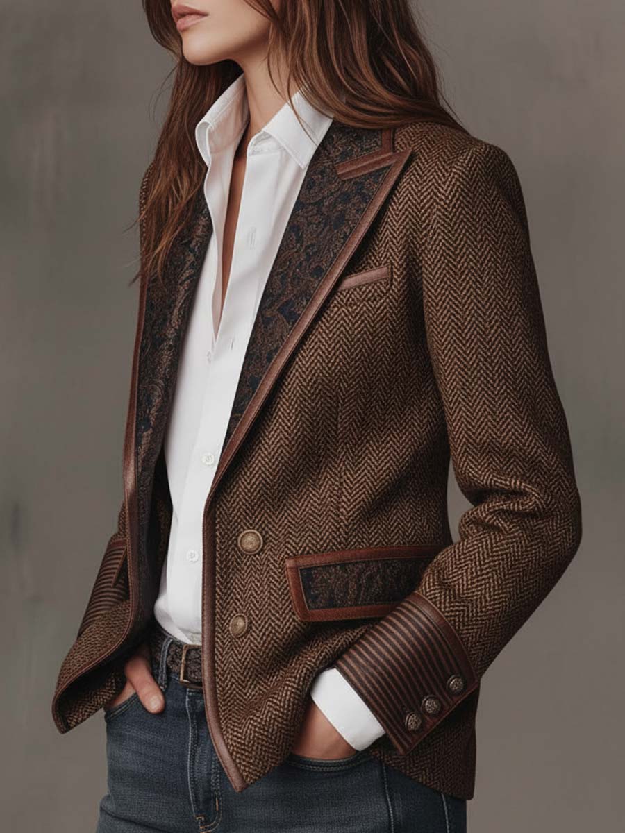 Gisèle | Blazer with Chevron Insets