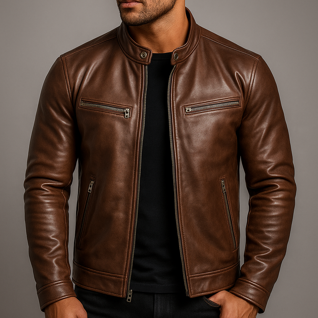 LARS™ | Vintage Motorcycle Jacket with Bold Fit for Everyday and Travel