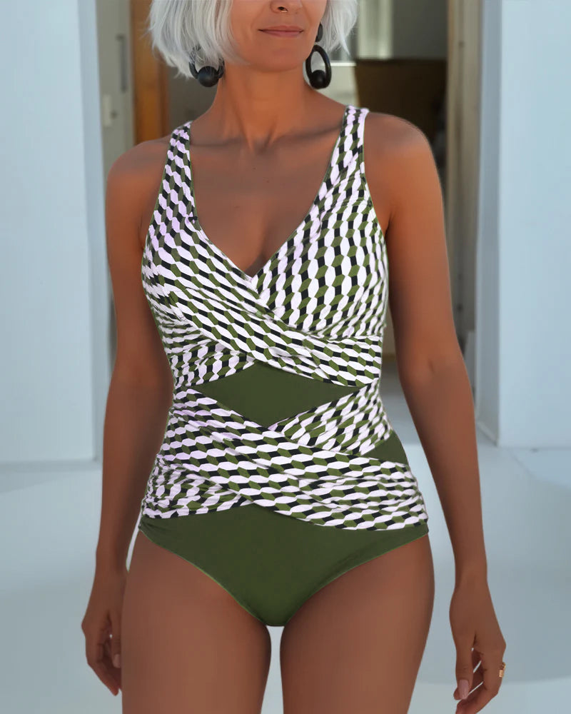 ROSALIA | Elegant Cross-Over Swimsuit