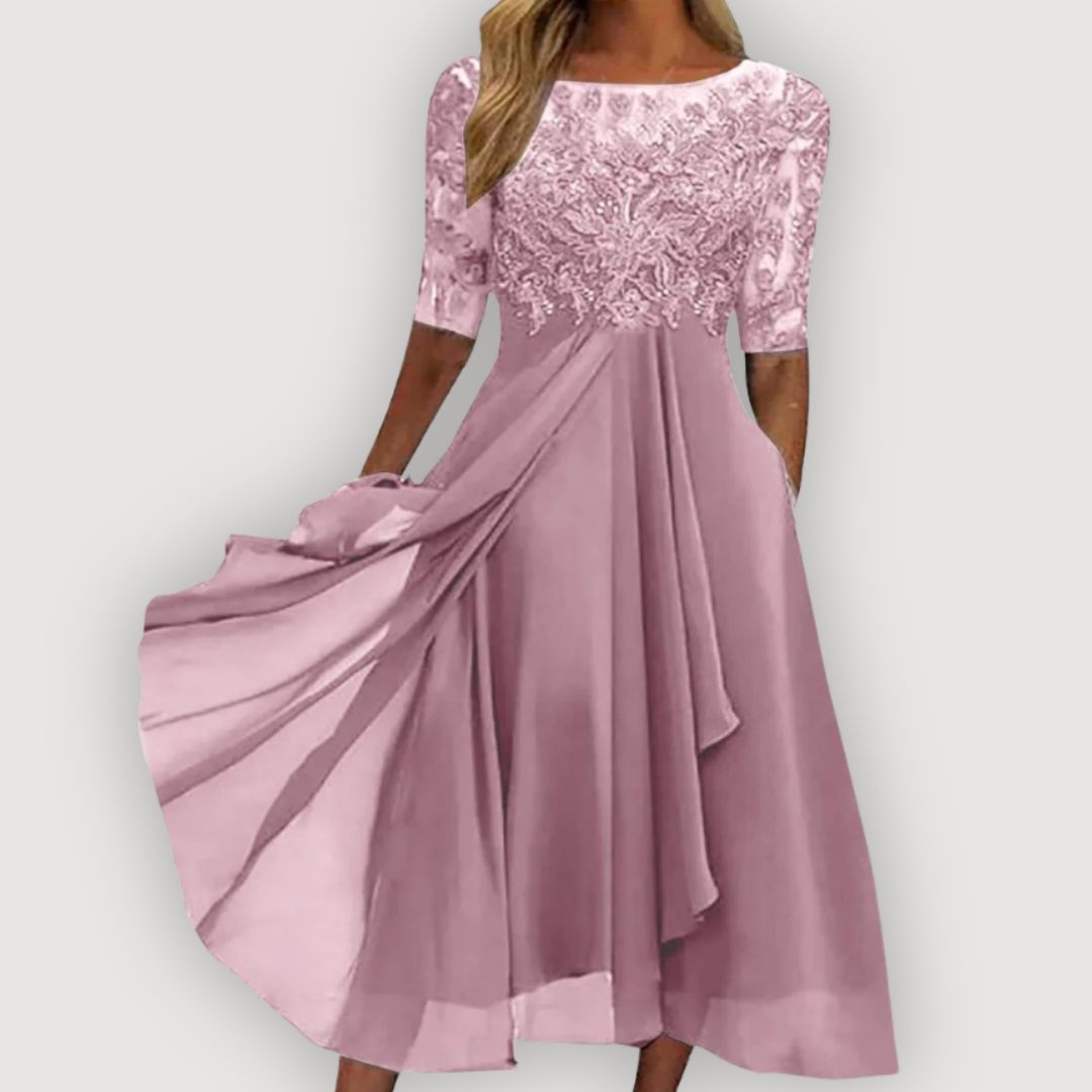 LYRIC | Flattering Midi Dress for Effortless Grace and Formal Events