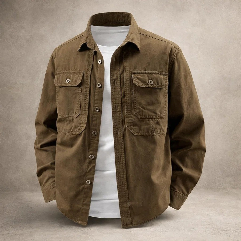 EASTON | Utility Overshirt with Dual Chest Pockets
