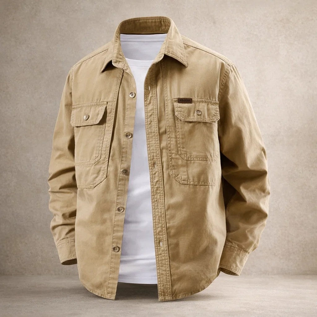 EASTON | Utility Overshirt with Dual Chest Pockets