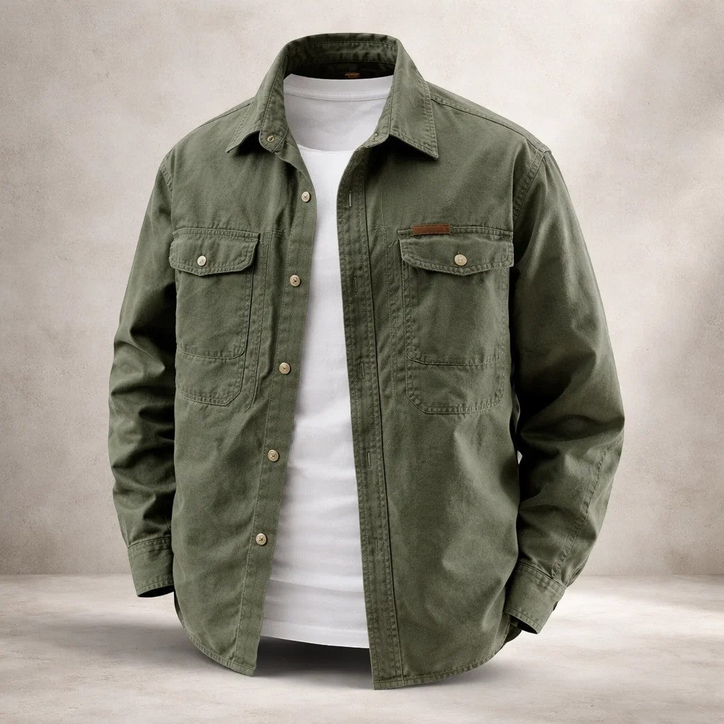 EASTON | Utility Overshirt with Dual Chest Pockets