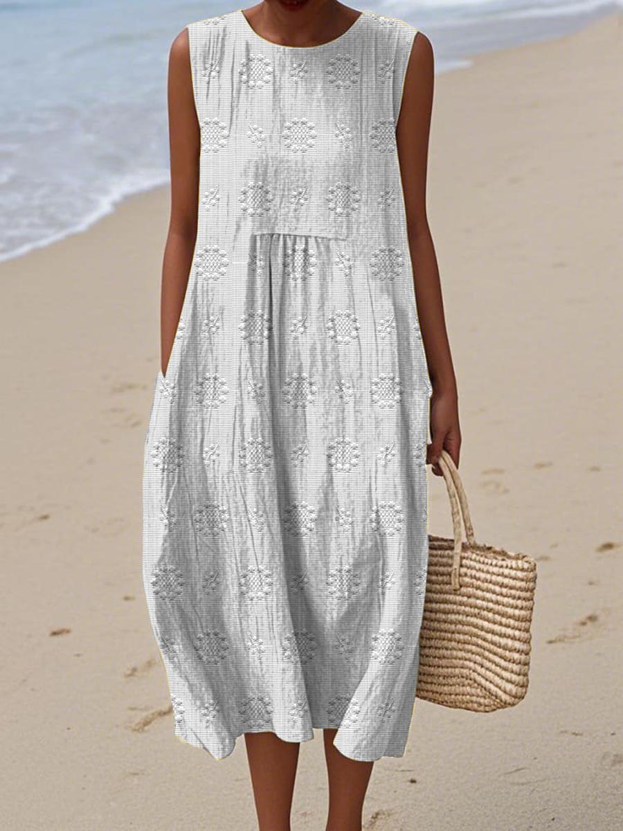 Beatrice - Elegant Sleeveless Dress with Pockets