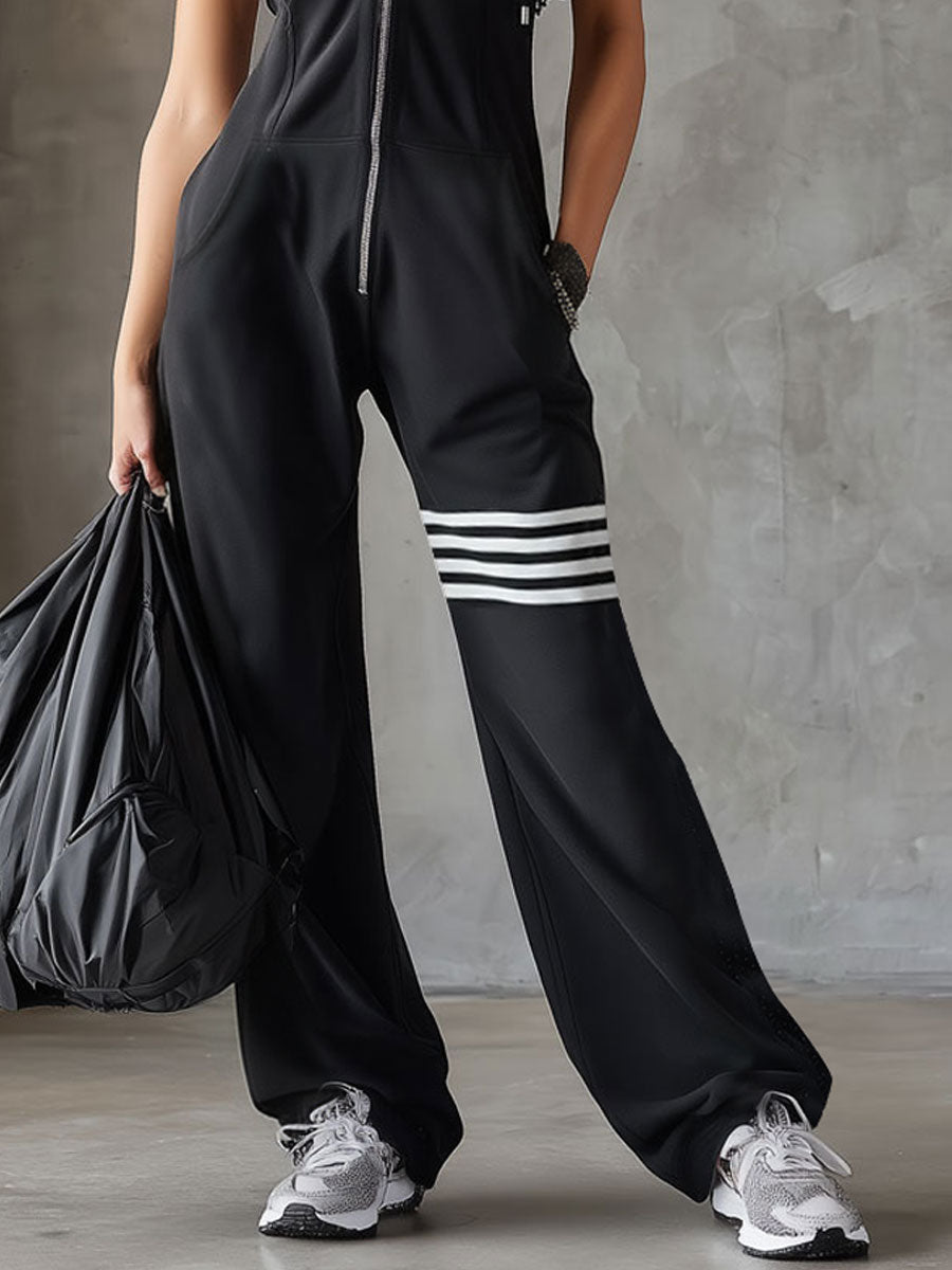 Selene | Hooded Sporty Jumpsuit