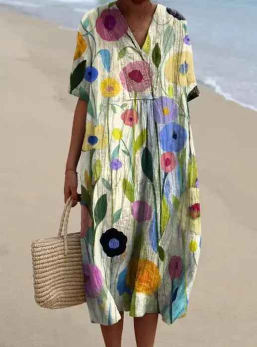 Fenna™ - Summer Breeze Printed Dress