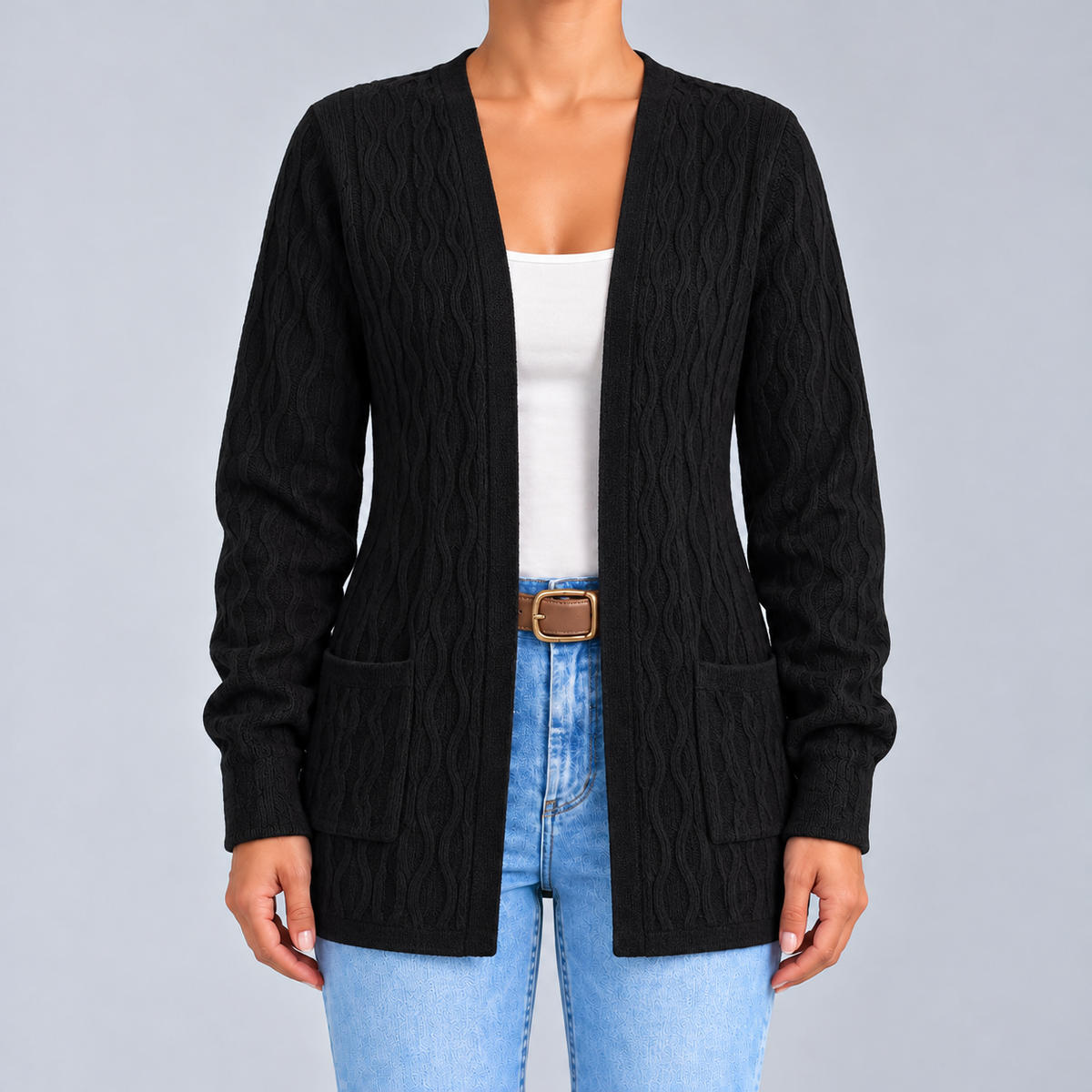 Elisa | Open Cardigan with Pockets