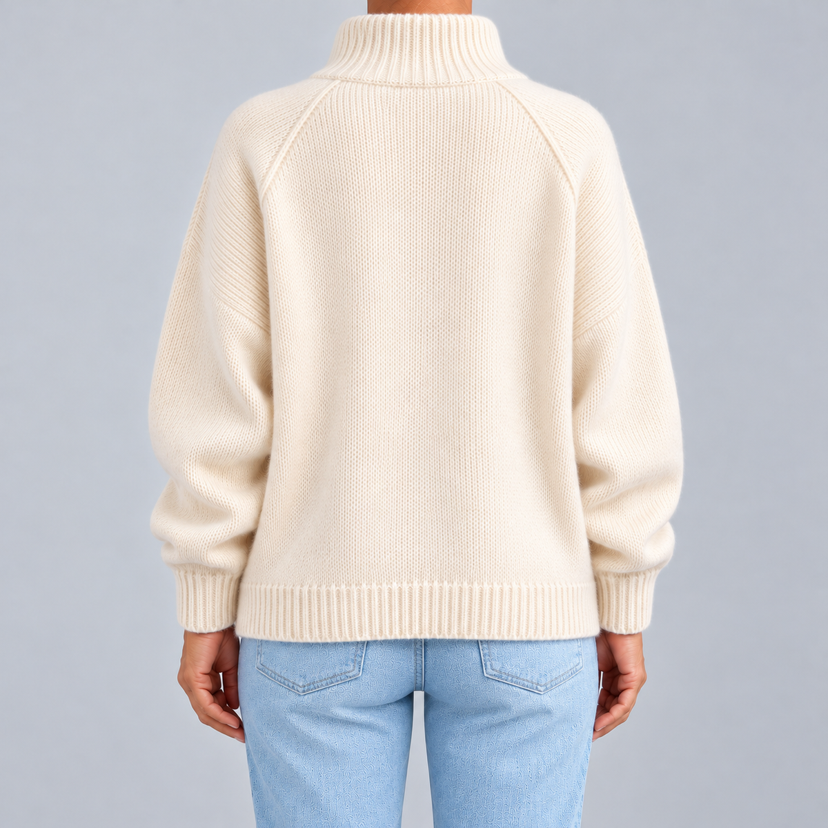 Dafne | Zip Cardigan with High Collar
