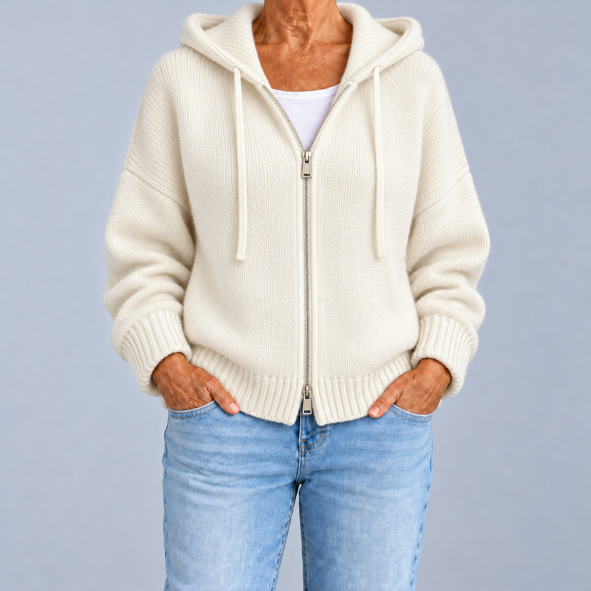Camilla | Zip-Up Hoodie Cardigan