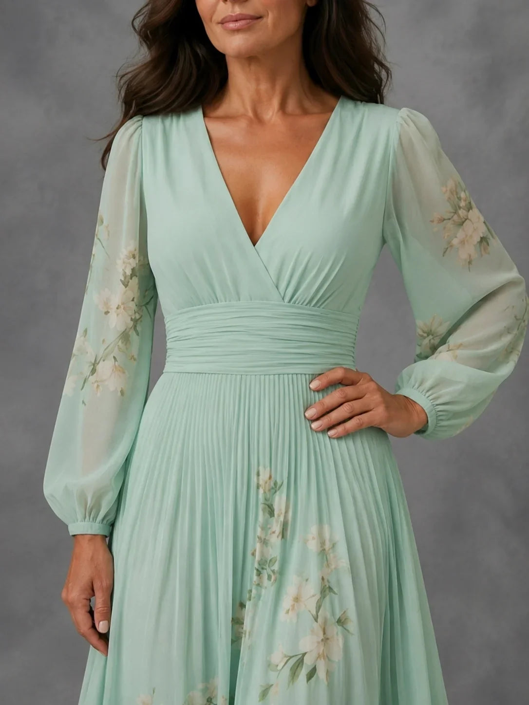 Mathilda | Floral Chiffon Dress