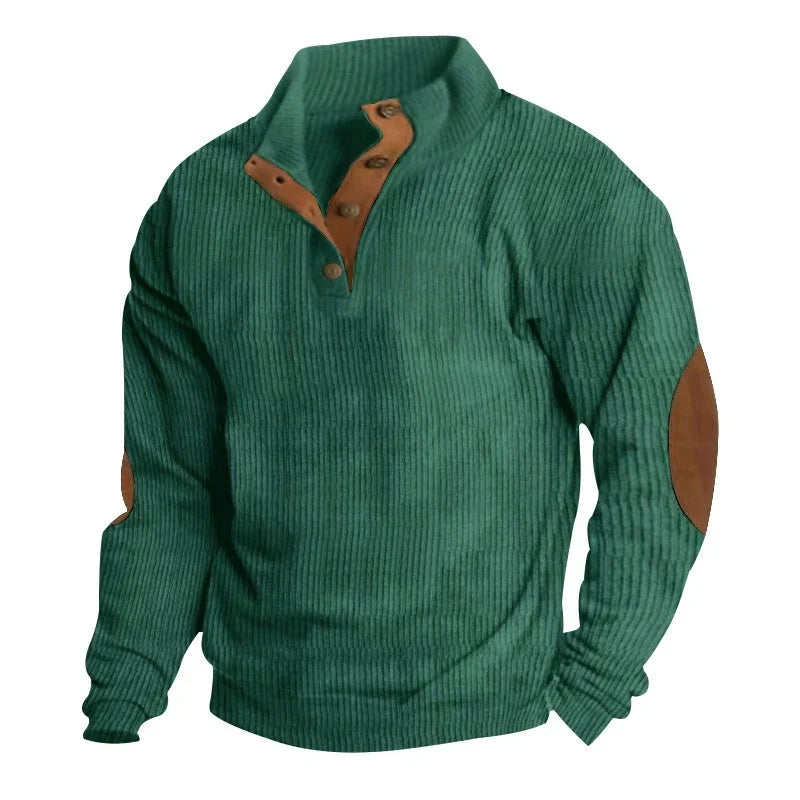 Hudson™ Corduroy Button-Collar Pullover