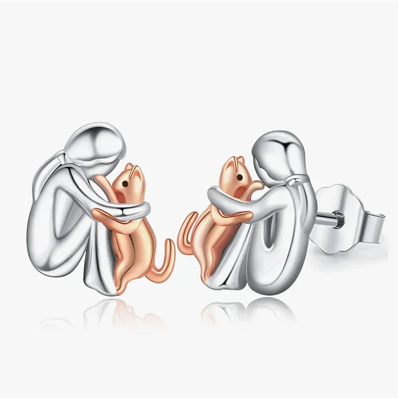 Leila™ - Cat Icon Earrings