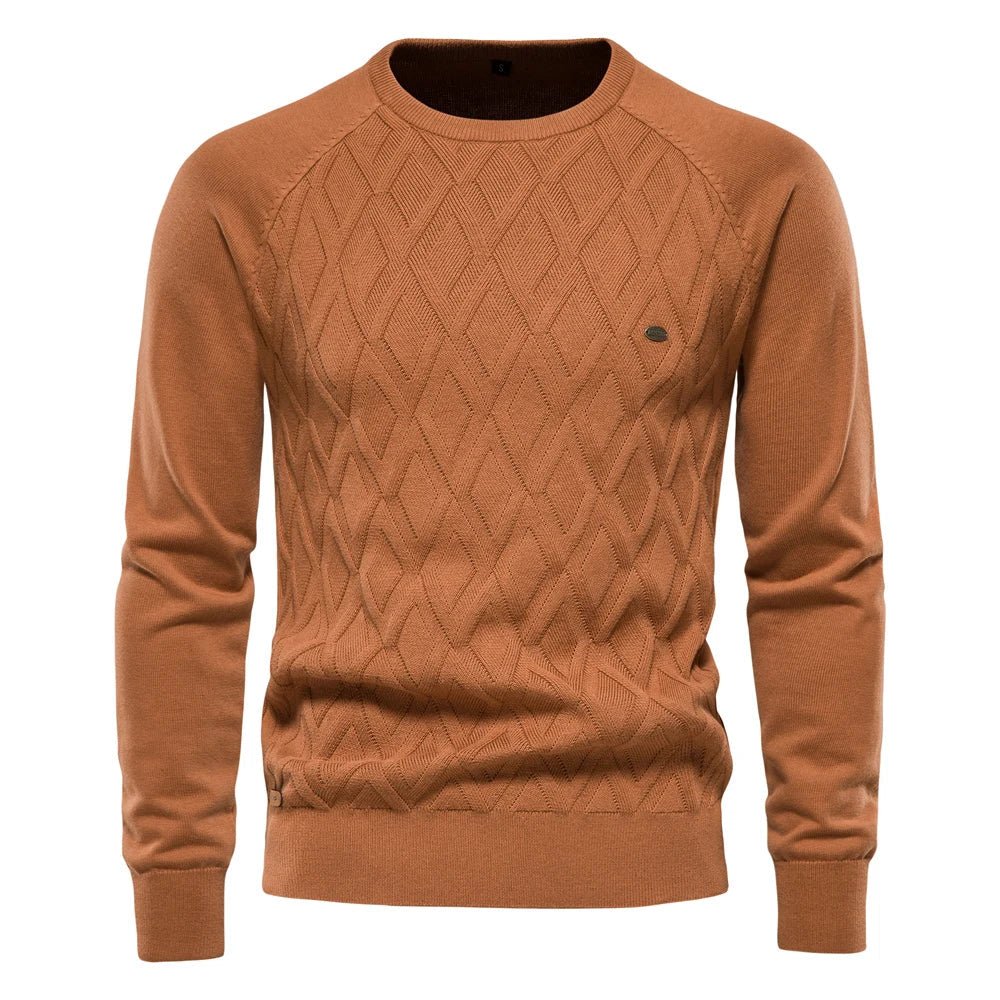 Theodor | Men's Sweater with Check Pattern