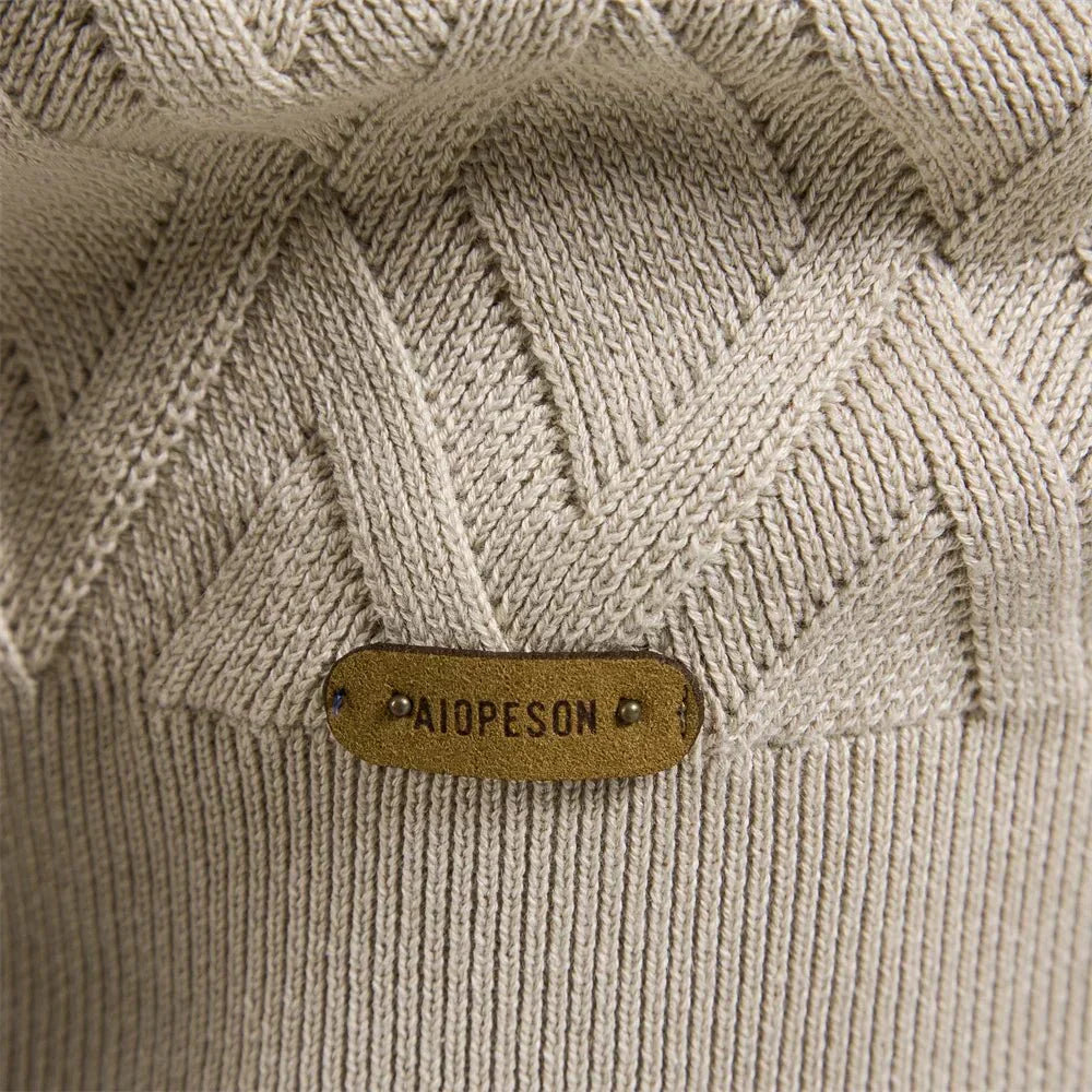 Theodor | Men's Sweater with Check Pattern