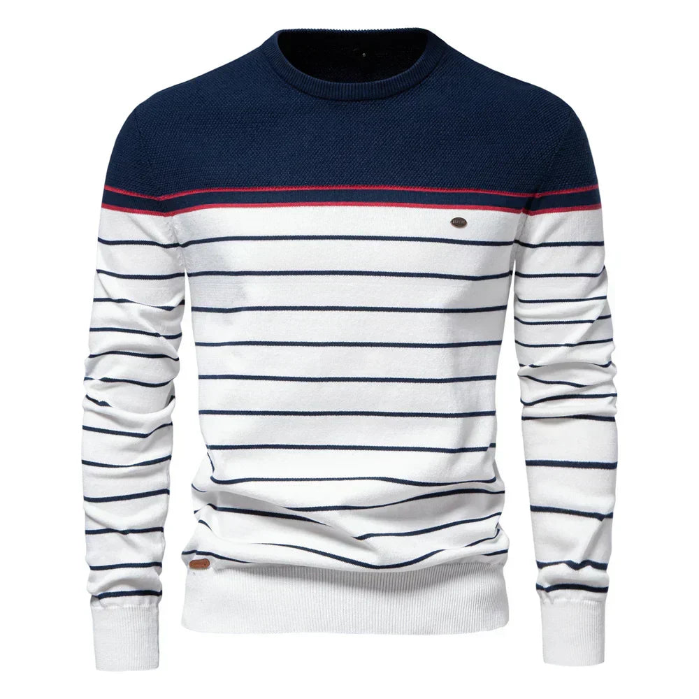 STEFAN | Men's Sweater with Stripes for Comfort and Timeless Style