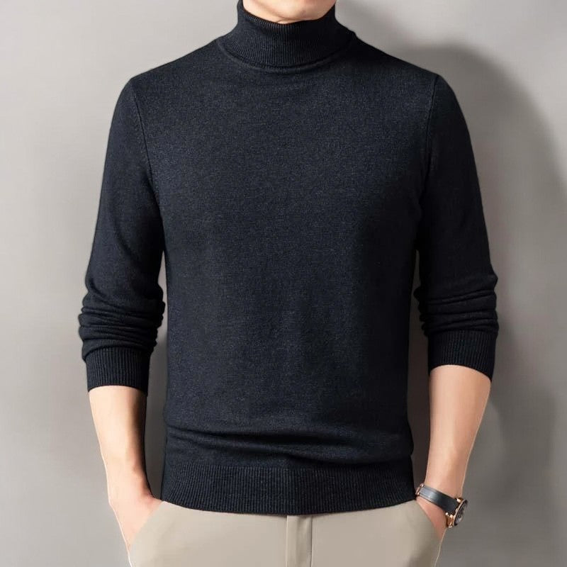 RENZO | Turtleneck Sweater for Men with Luxurious Comfort and Timeless Class