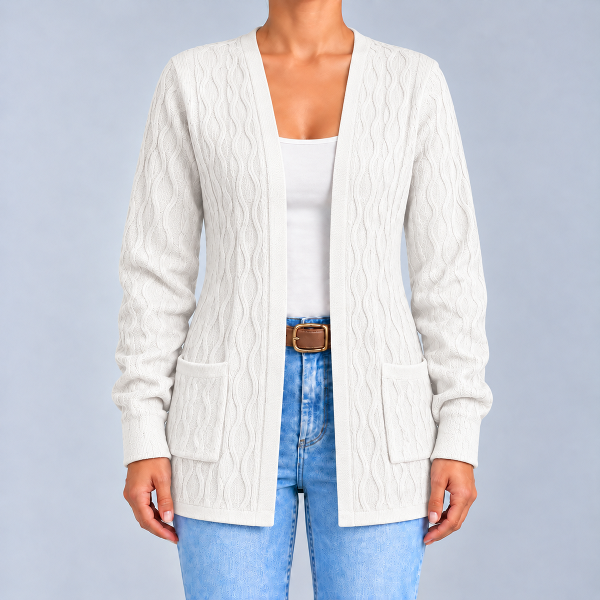 Elisa | Open Cardigan with Pockets