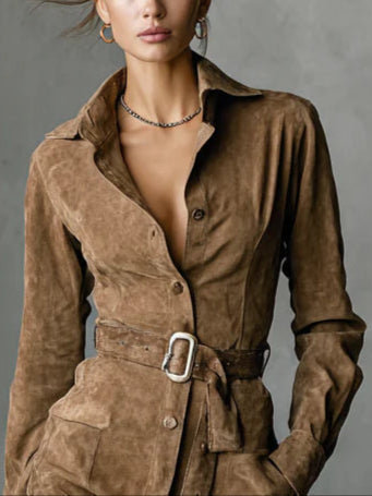 Alba | Midi dress with long sleeves