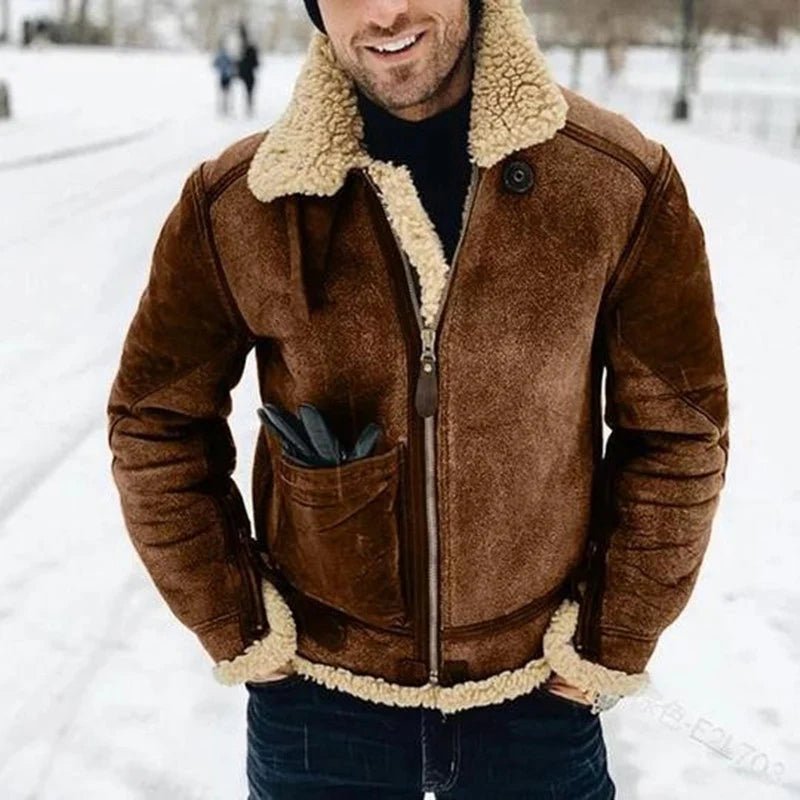 Arthur | Leather Jacket with Built-In Lambswool Lining