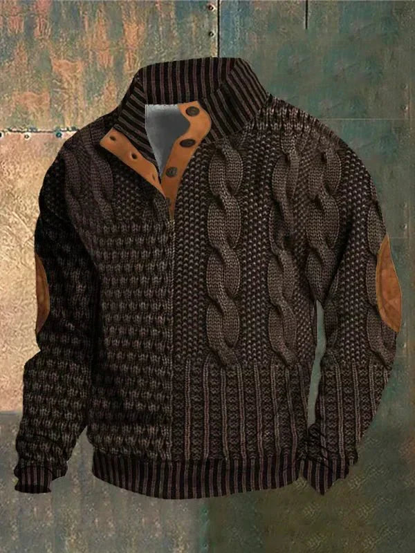 VANDER | Printed Men's Sweater with Retro Style and Ultimate Comfort