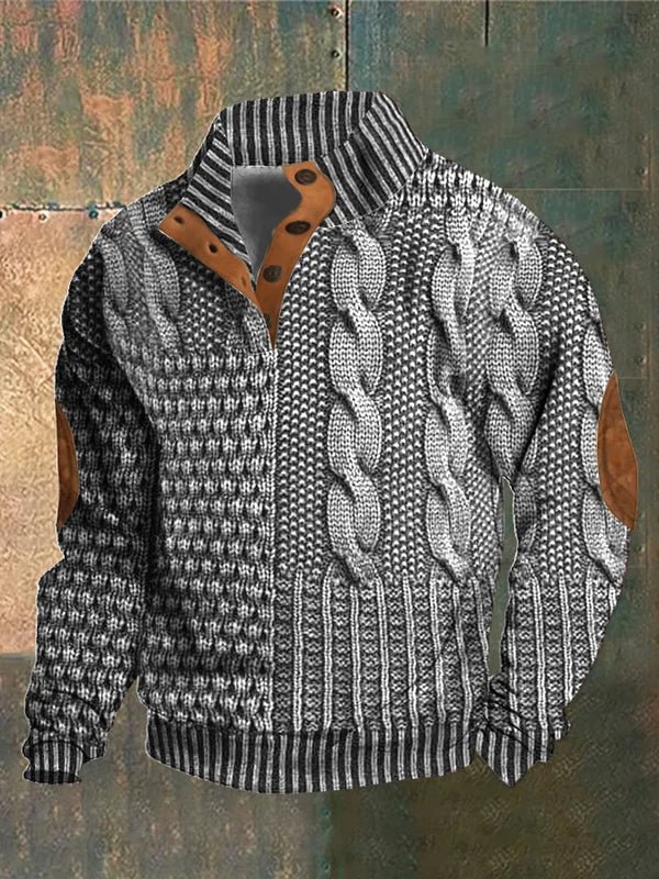 VANDER | Printed Men's Sweater with Retro Style and Ultimate Comfort