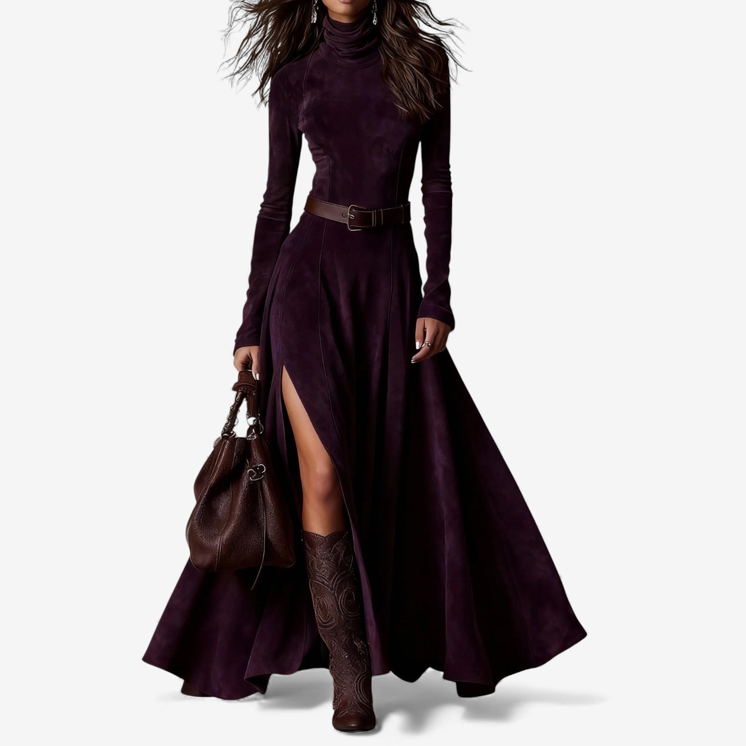 SANNE™ | Long Dress with Elegant Waist and Flowing Movement for Day and Evening