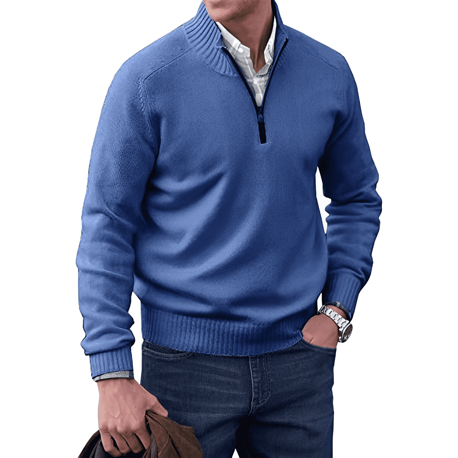 JERSEY | Comfortable and elegant winter sweater with zipper