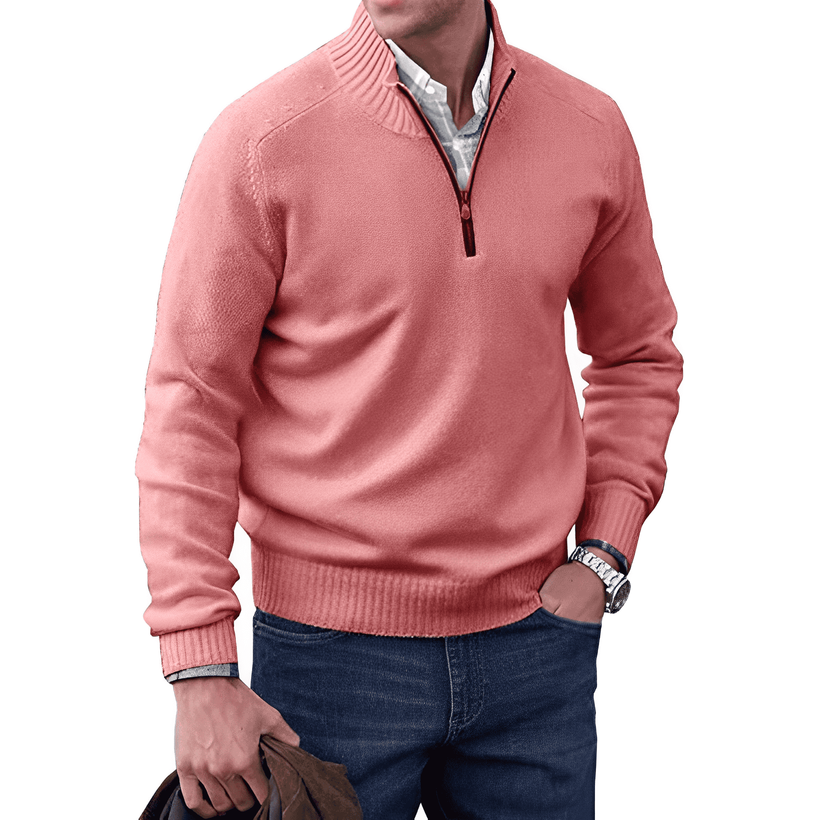 JERSEY | Comfortable and elegant winter sweater with zipper