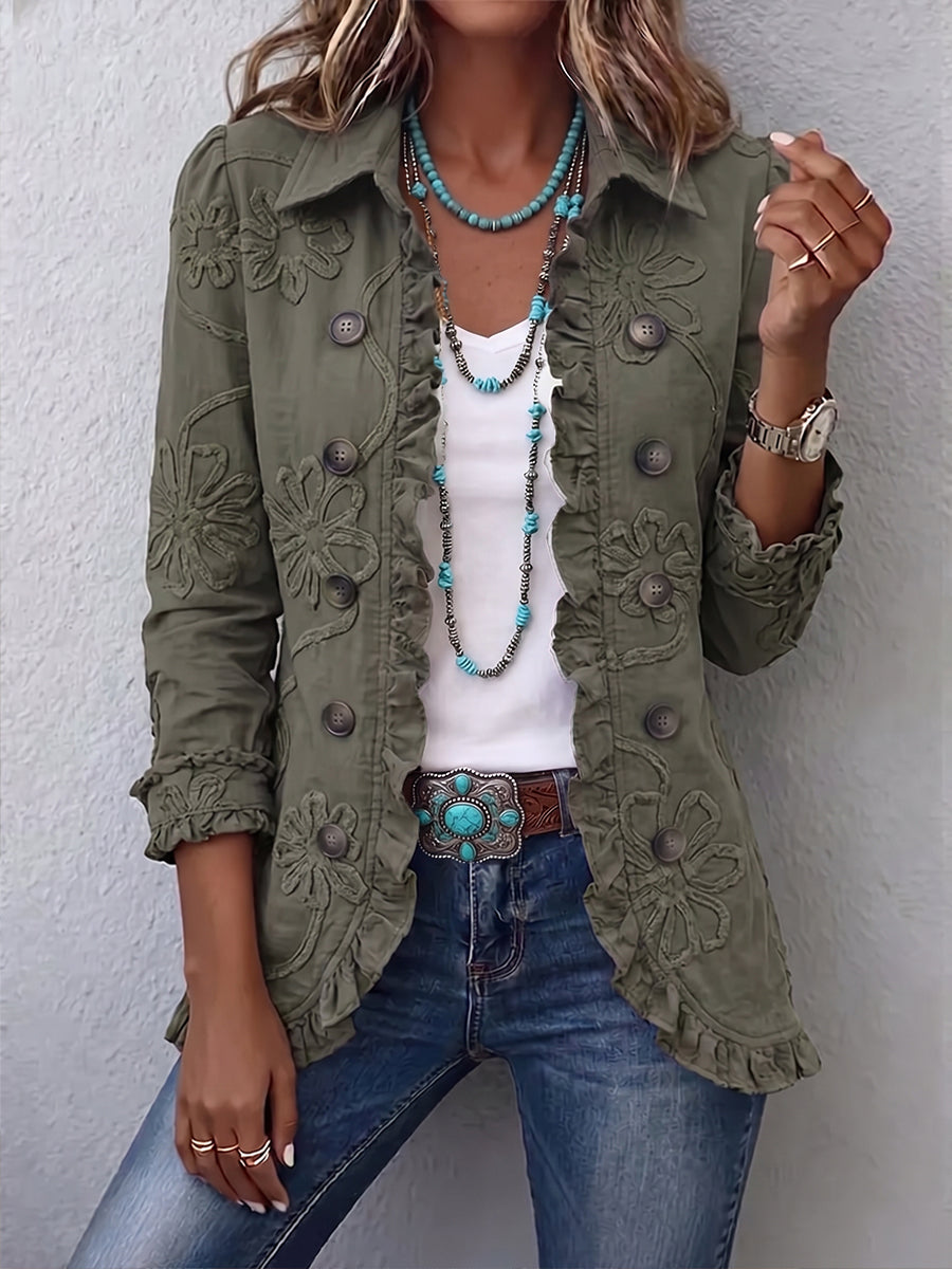 Faustine | Floral Utility Jacket Bohemian