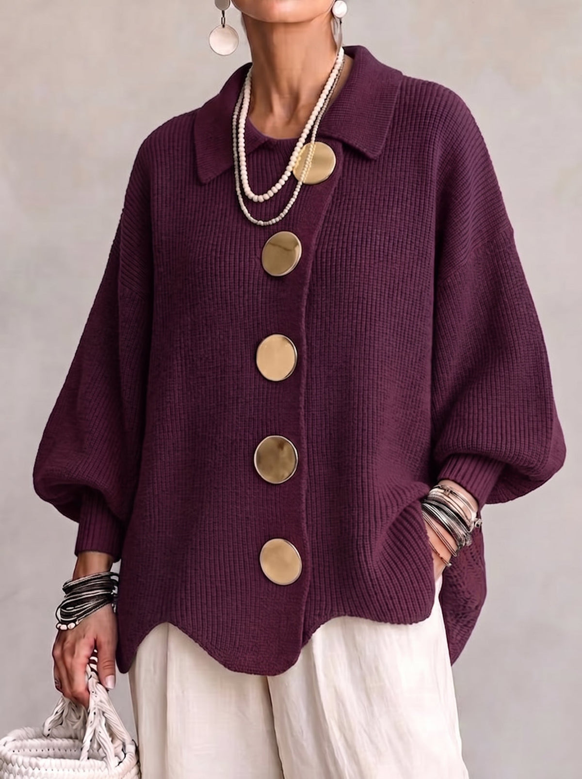 Ardelle™ | Oversized Collared Cardigan