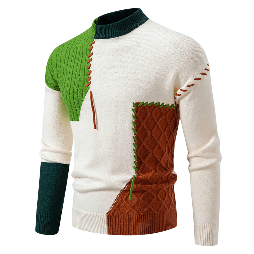 Patchwork | Elegant and Fashionable Winter Sweater