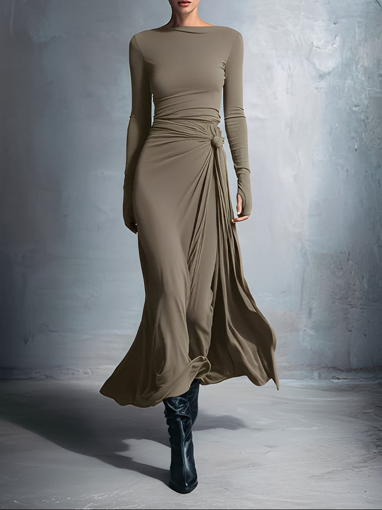 Naomie | Maxi Dress with Silk Knot