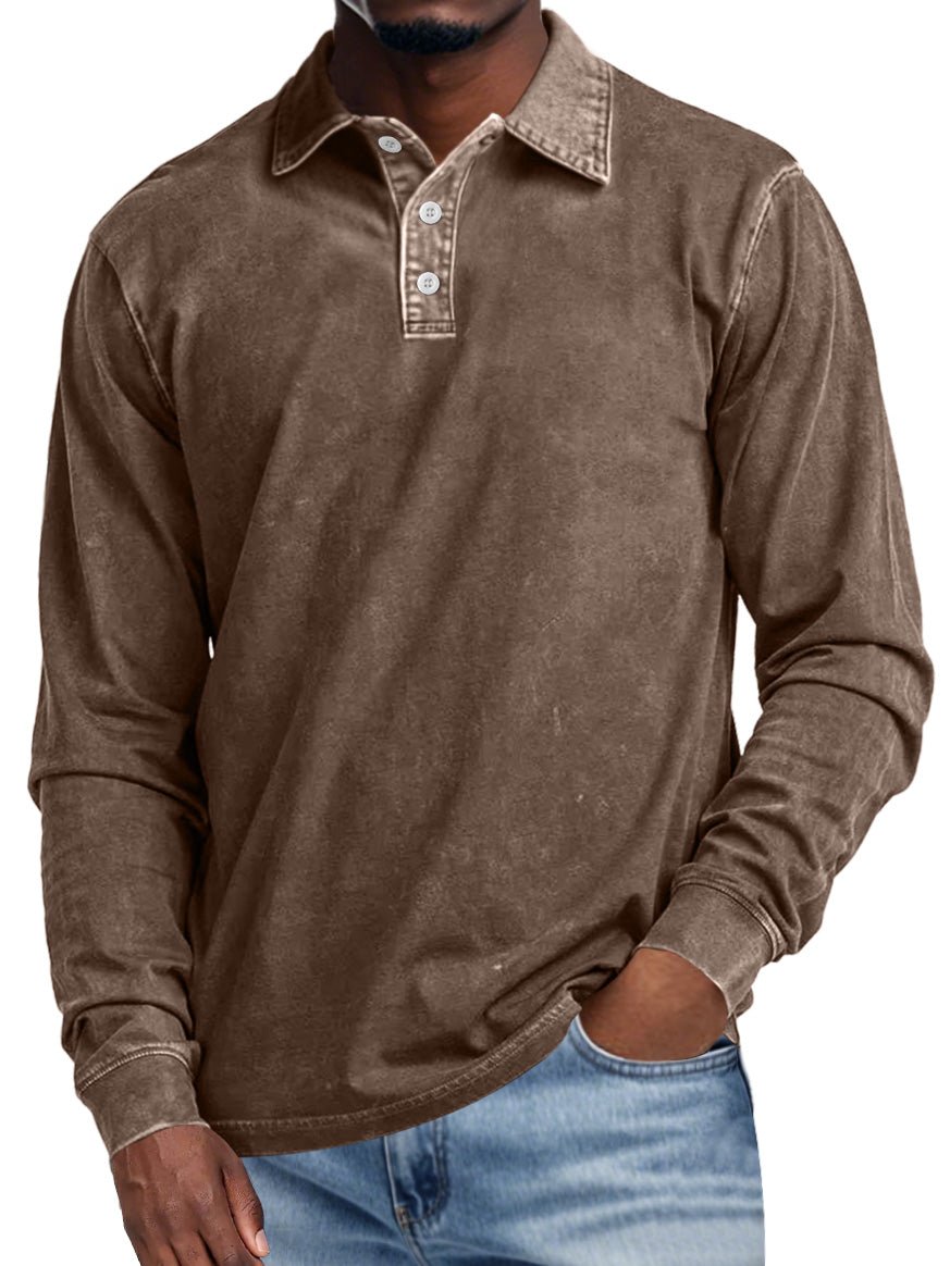 VECHO | Retro Polo with Long Sleeves – Elegance and Daily Comfort