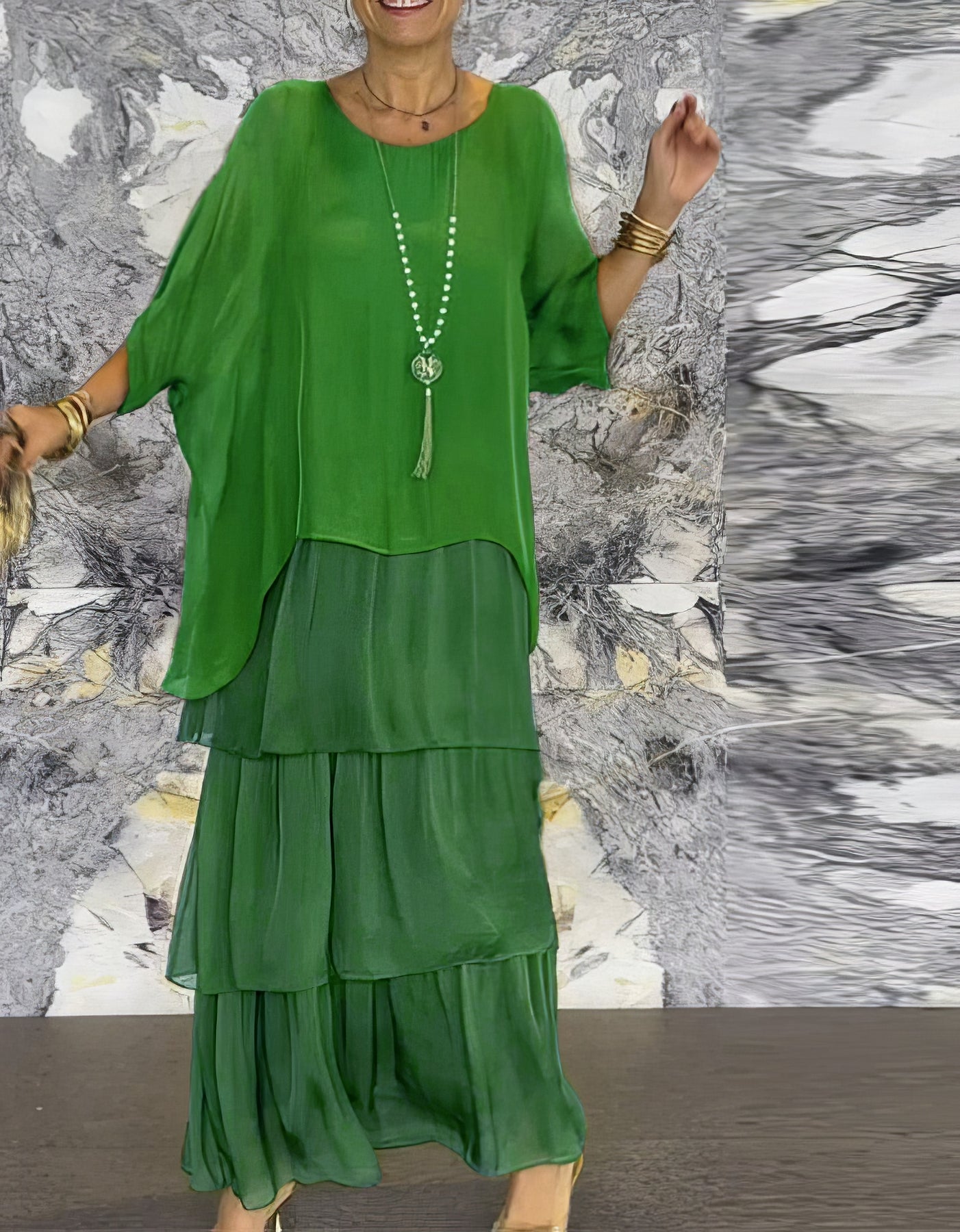 Caroline | Elegant Maxi Dress Comfortable for All Occasions