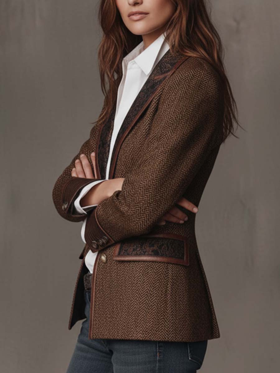 Gisèle | Blazer with Chevron Insets