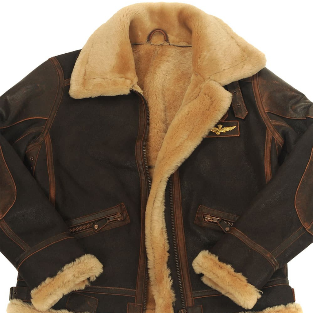 WALKER | Shearling-Lined Jacket with Rugged Finish
