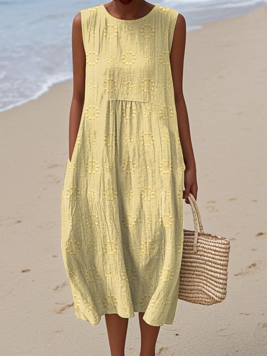 Beatrice - Elegant Sleeveless Dress with Pockets