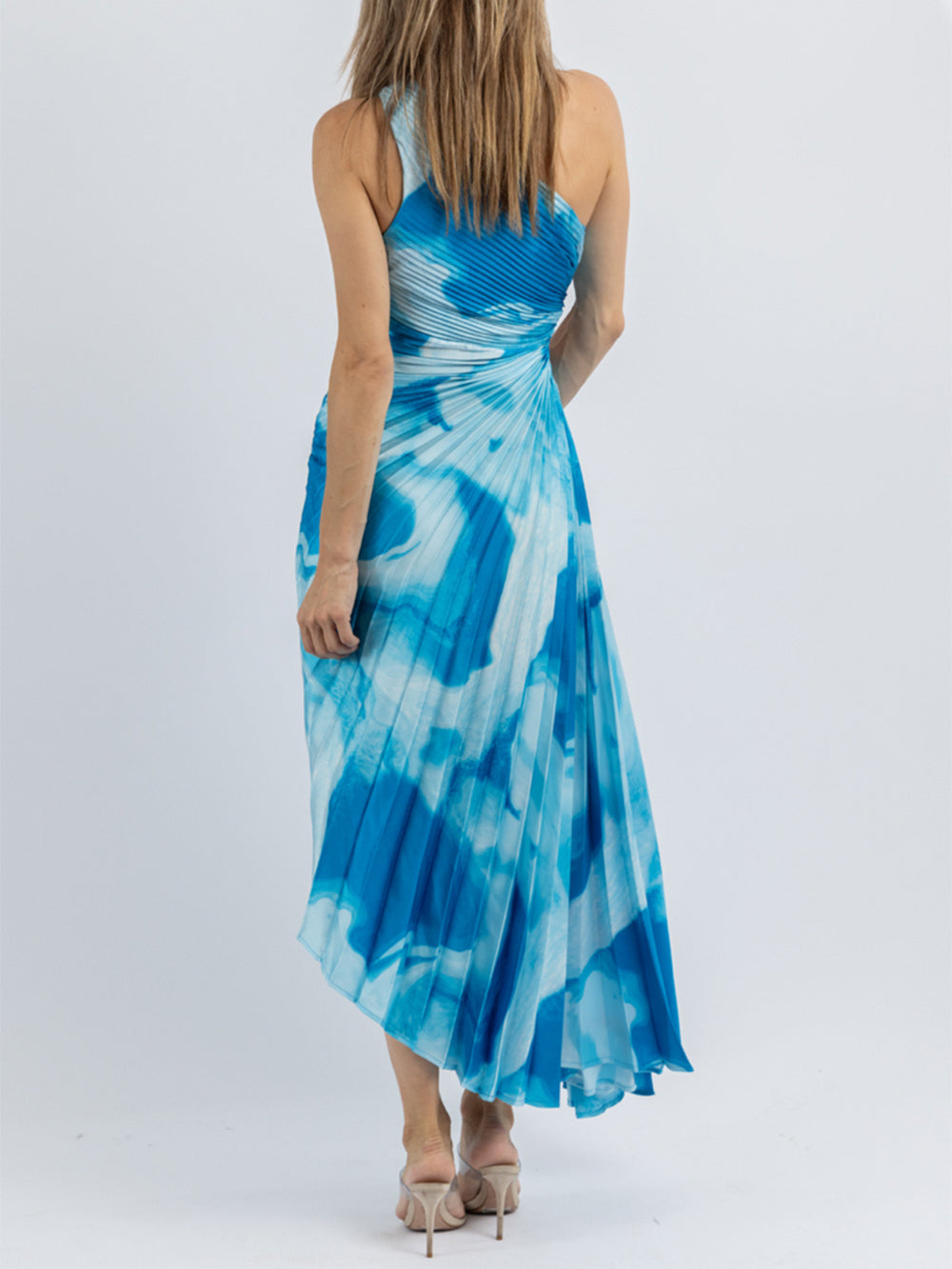 Blue surf midi dress