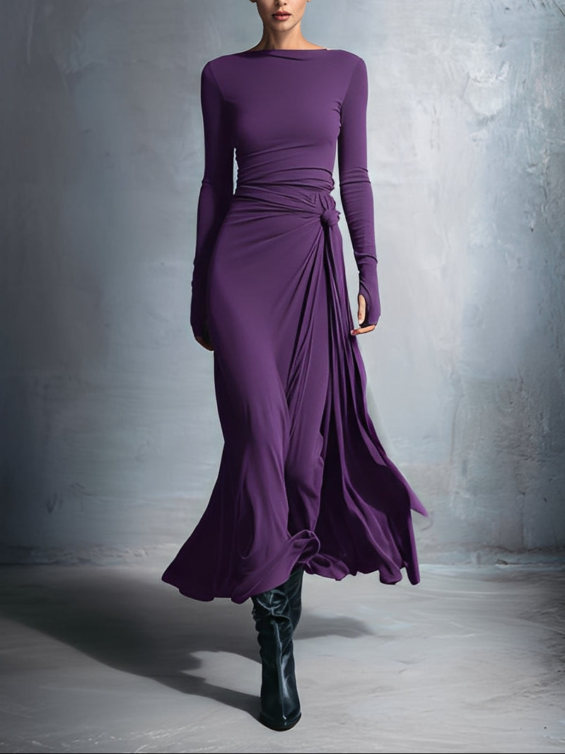 Naomie | Maxi Dress with Silk Knot