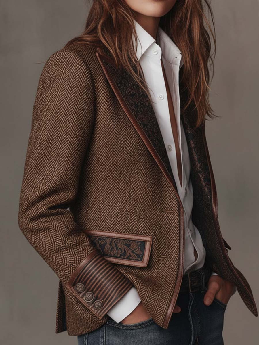 Gisèle | Blazer with Chevron Insets