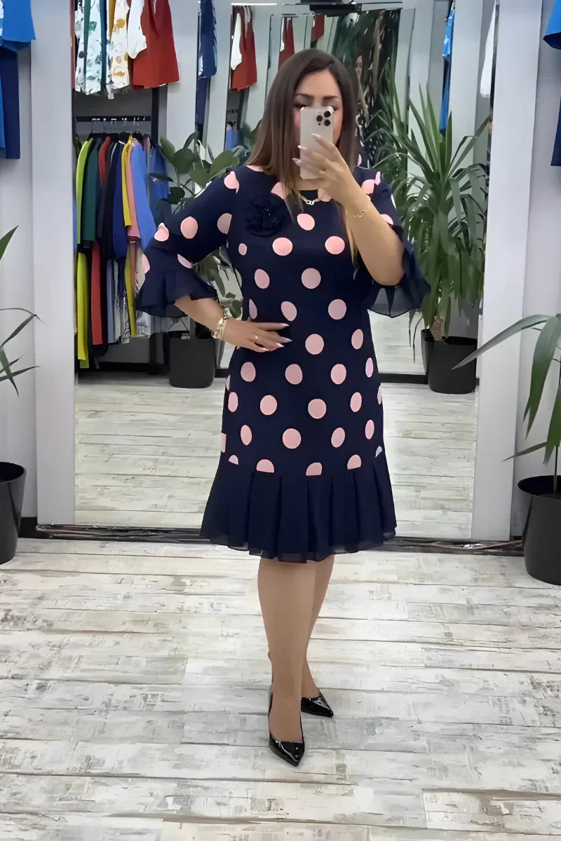 FLEUR™ | Elegant midi dress with a flattering fit and timeless style