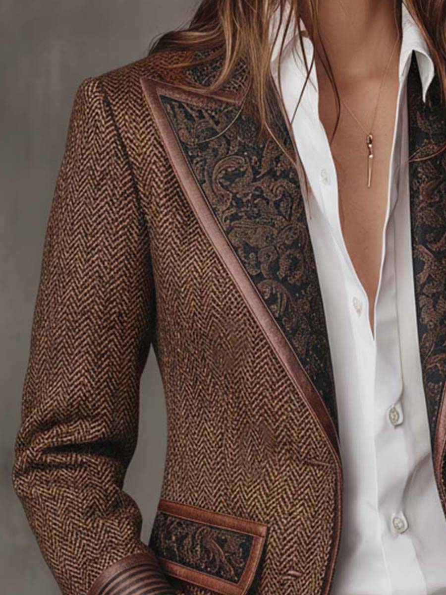 Gisèle | Blazer with Chevron Insets