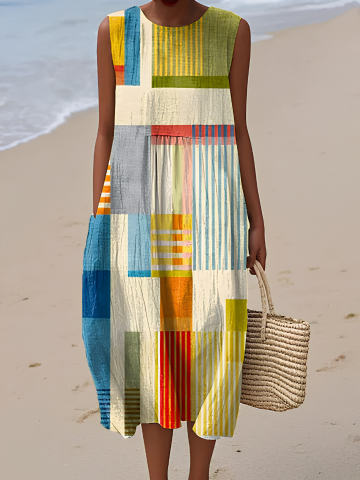 Eve™ Geometric Midi Dress