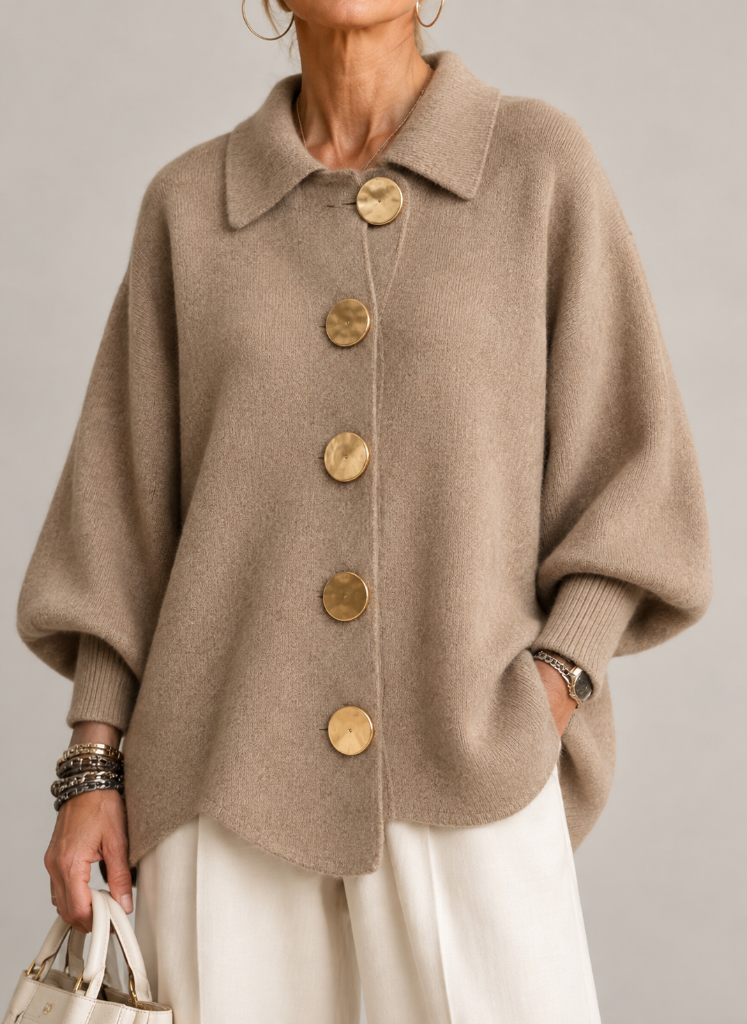 Ardelle™ | Oversized Collared Cardigan