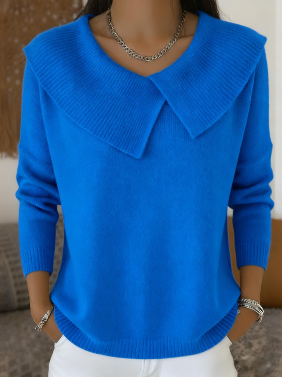Lucia | Warm Sweater with Soft Collar