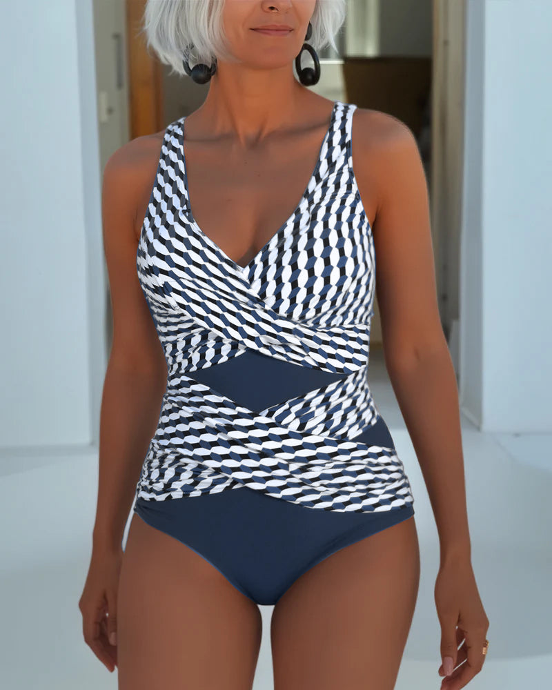 ROSALIA | Elegant Cross-Over Swimsuit